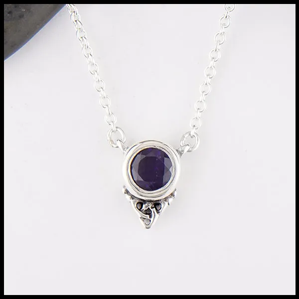 Trinity Necklace with Gemstones
