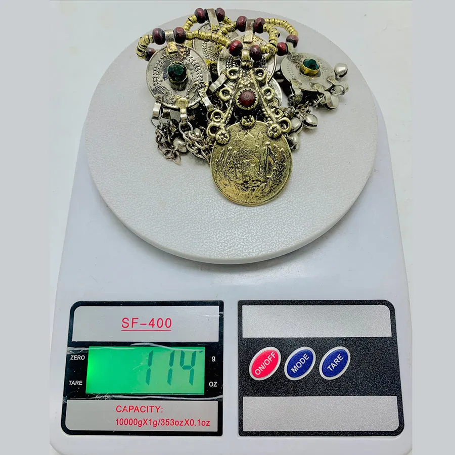 Vintage Turkmen Coin Pendant Necklace