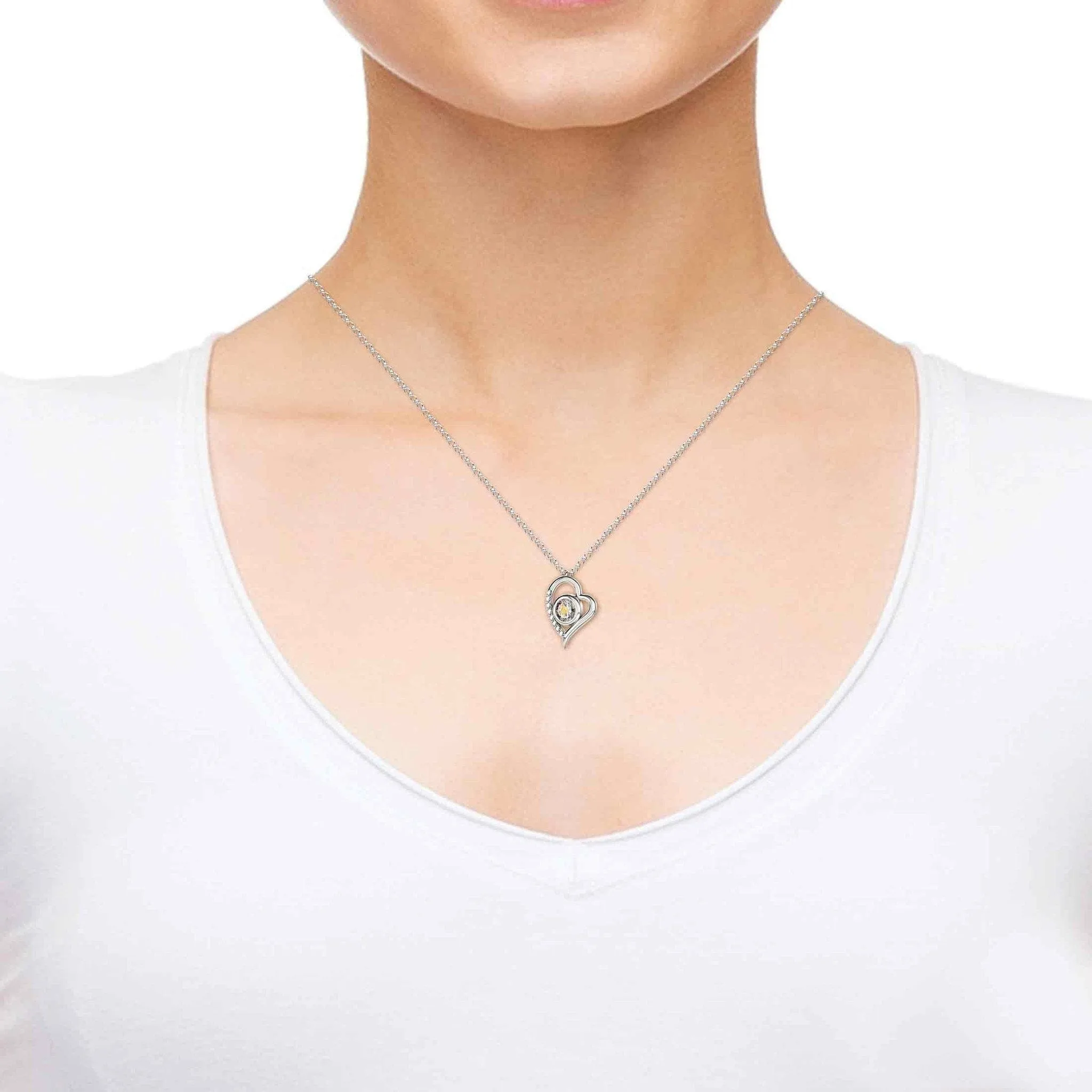Virgo Sign, 925 Sterling Silver Necklace, Swarovski