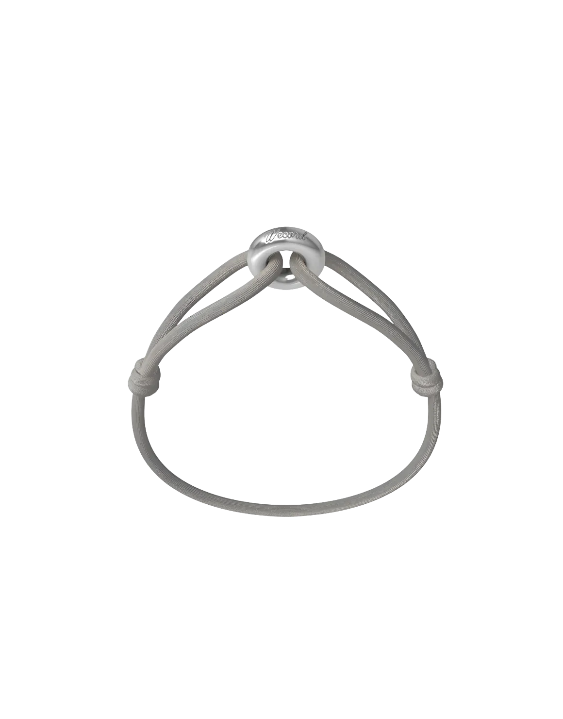 Wecord Silver Soho Cord Bracelet - Grey