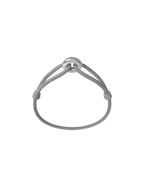 Wecord Silver Soho Cord Bracelet - Grey