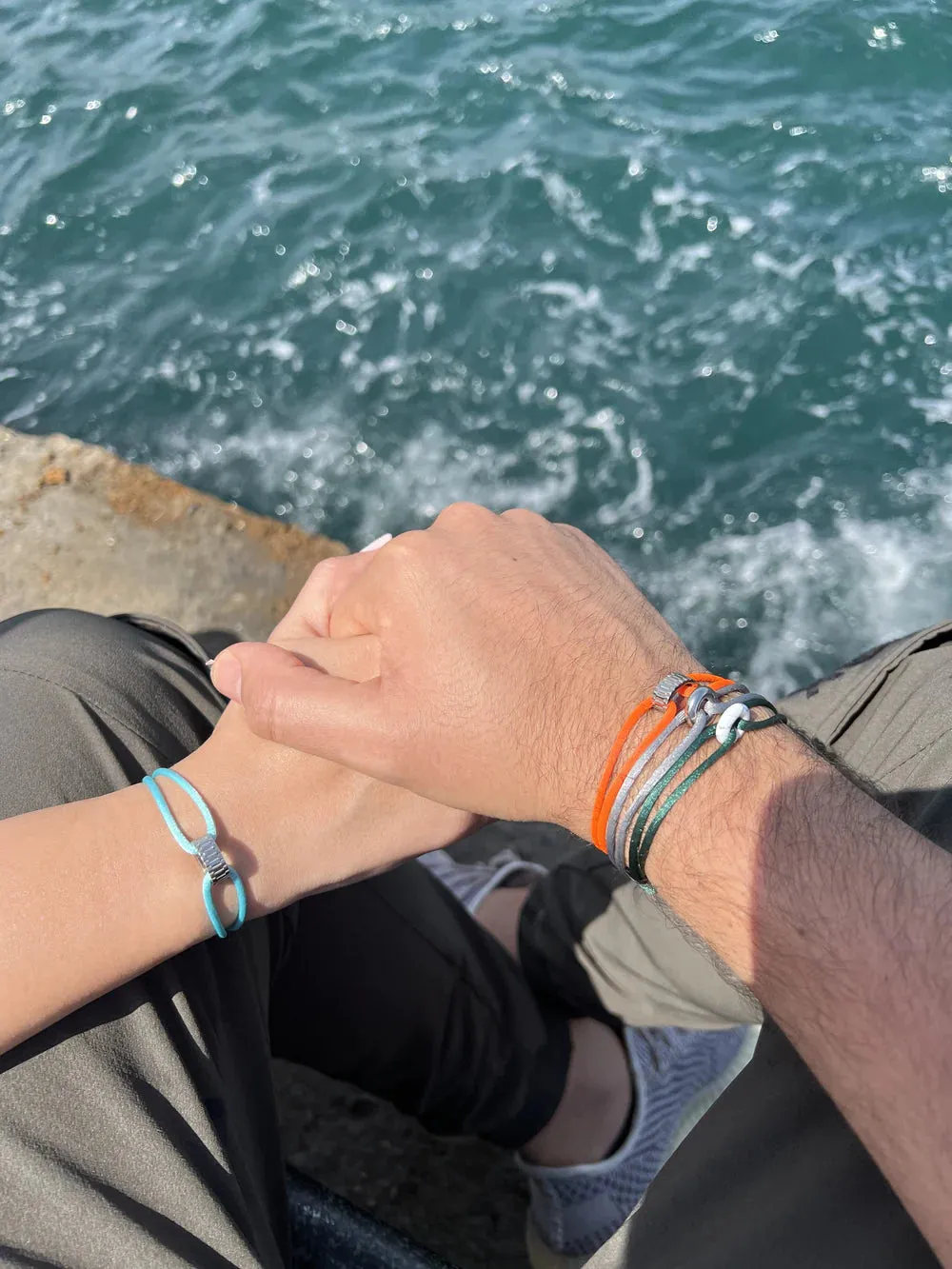 Wecord Silver Soho Cord Bracelet - Grey