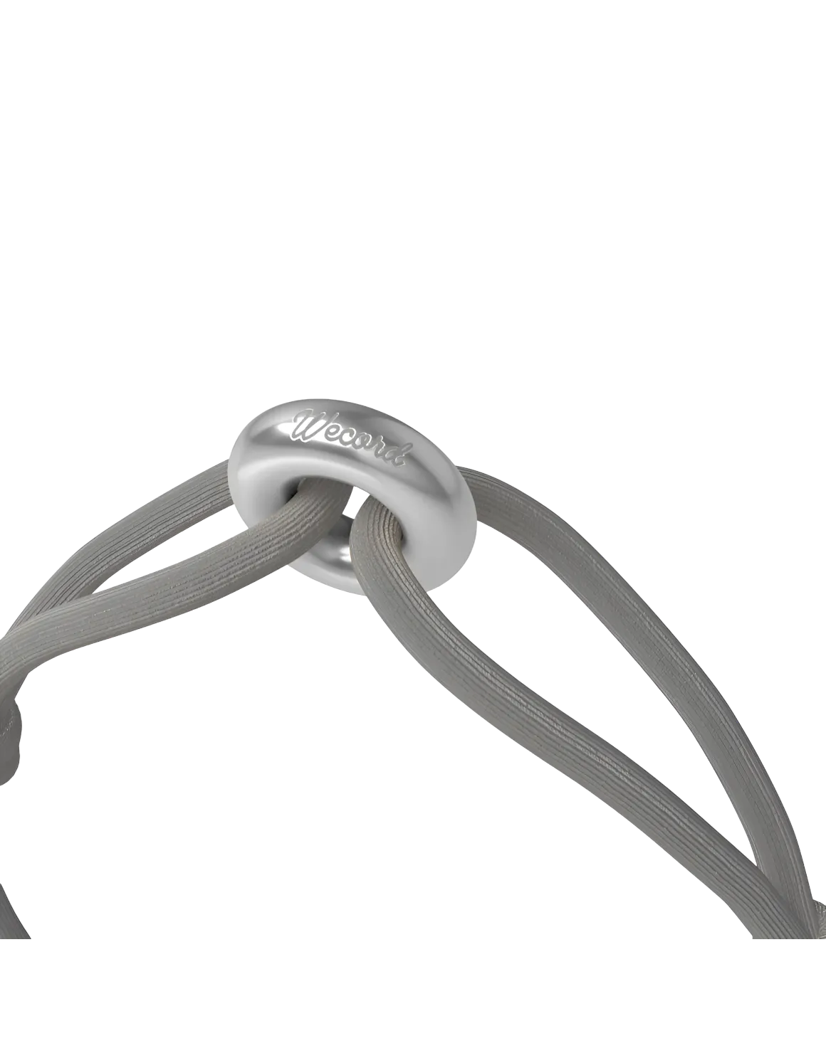 Wecord Silver Soho Cord Bracelet - Grey
