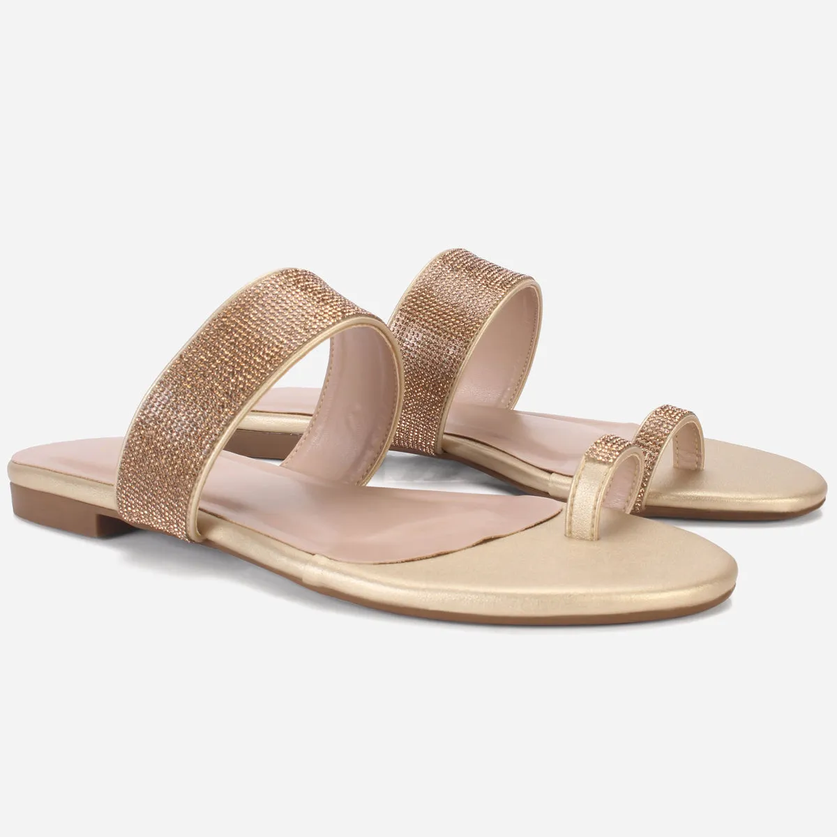 Women's "LEXI" Decorated Toe Ring Summer Slippers
