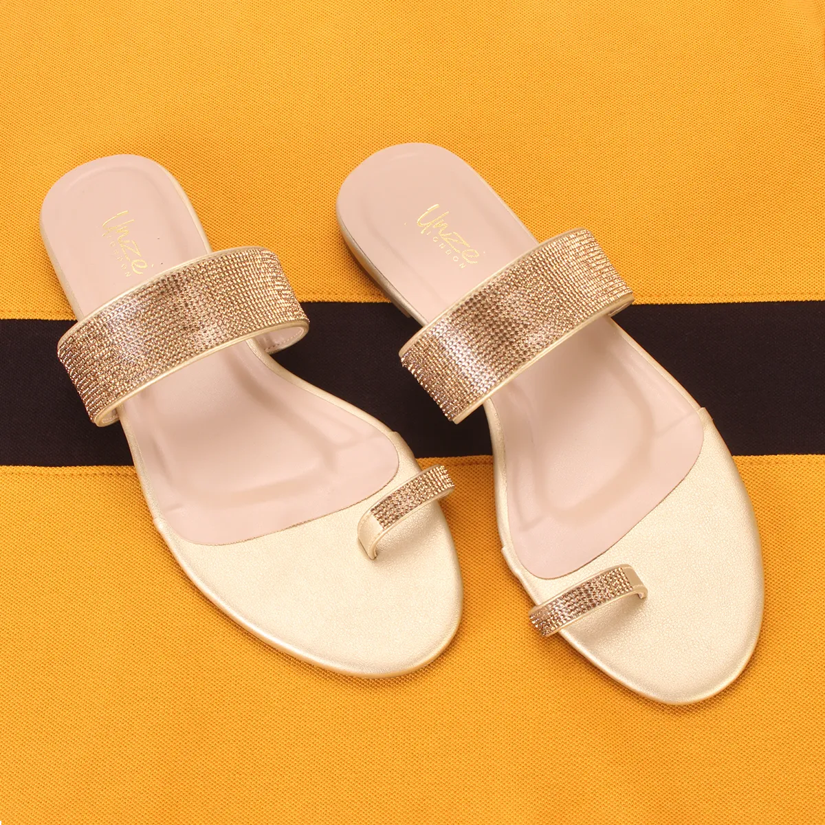 Women's "LEXI" Decorated Toe Ring Summer Slippers