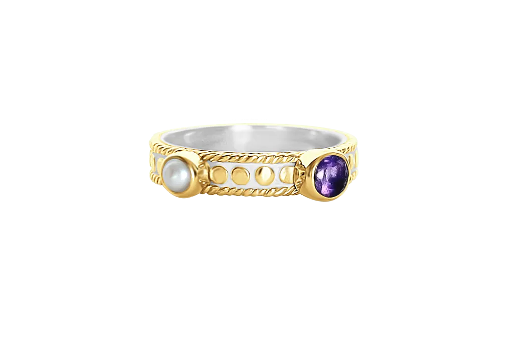 Yellow Gold Gemini Ring