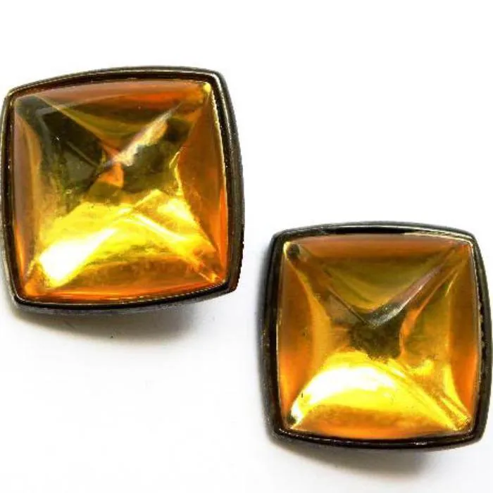 Yves Saint Laurent Necklace Set with Amber Stones