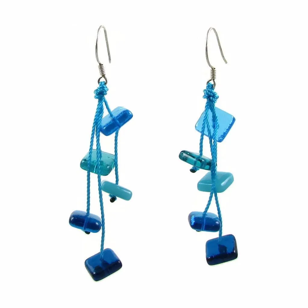 Zen Glass Earrings - Orange