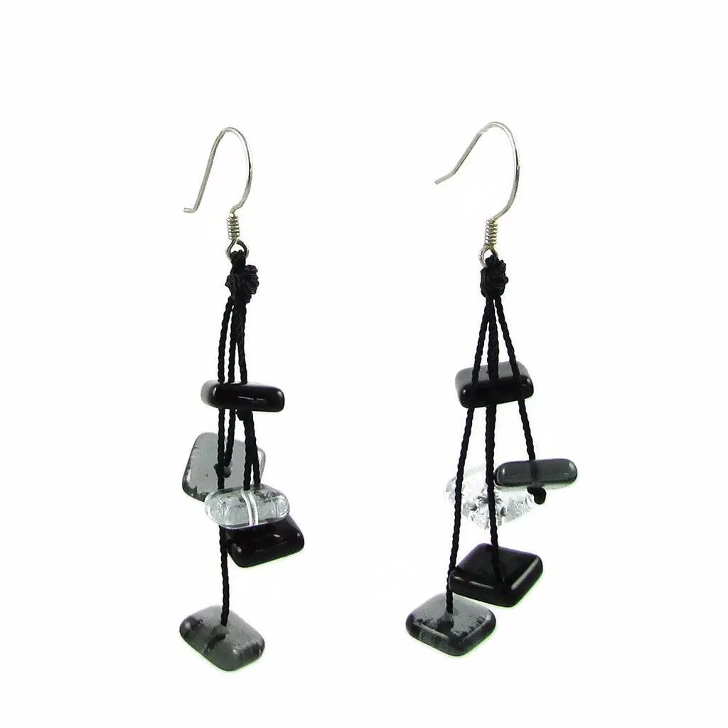 Zen Glass Earrings - Orange